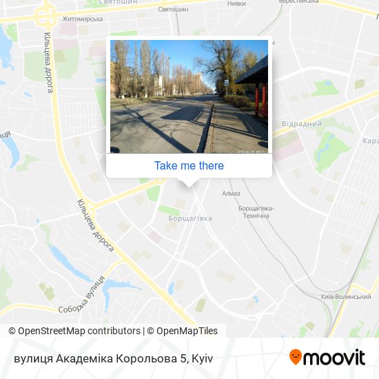 вулиця Академіка Корольова 5 map