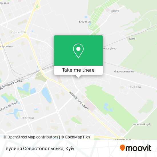 вулиця Севастопольська map
