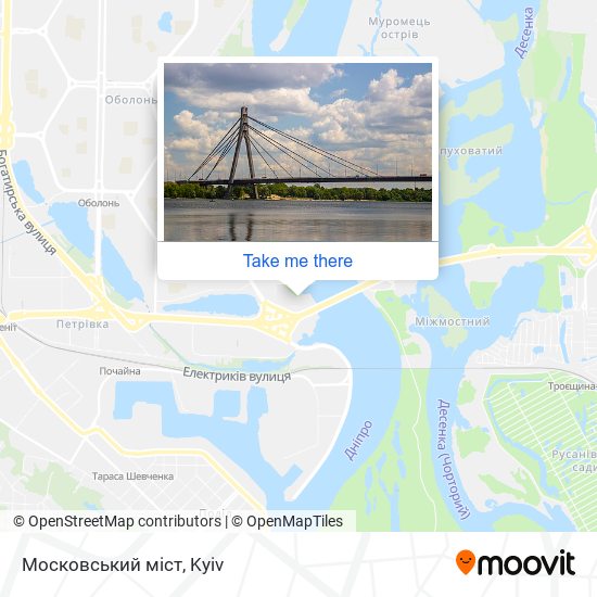 Московський міст map