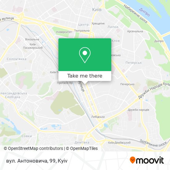 вул. Антоновича, 99 map