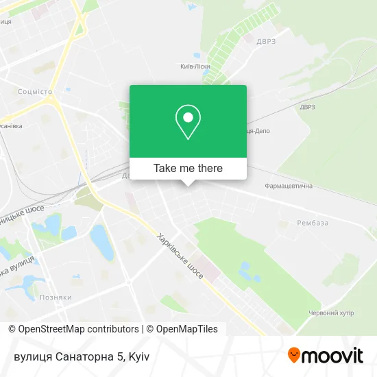 Карта вулиця Санаторна 5