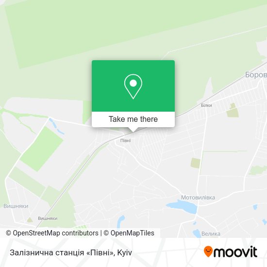 Карта Залізнична станція «Півні»
