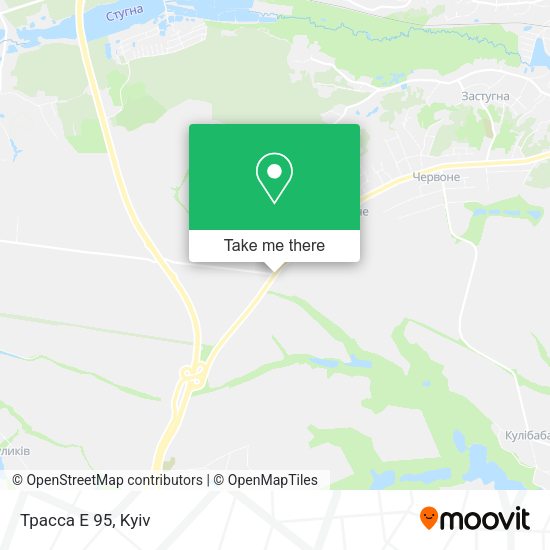 Карта Трасса Е 95
