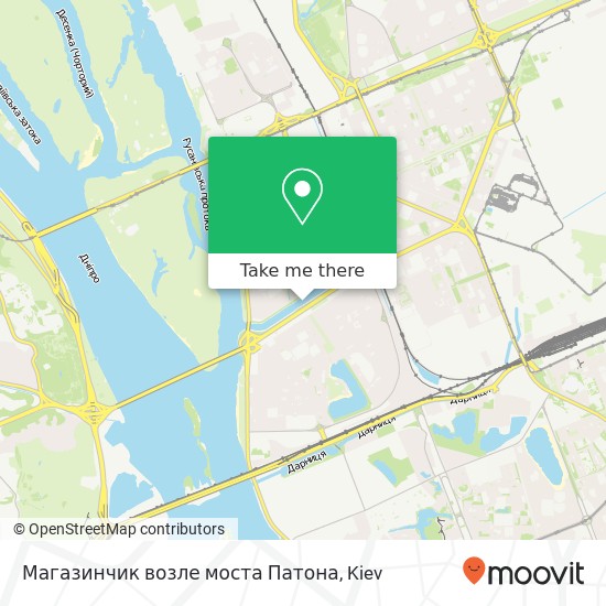 Магазинчик возле моста Патона map