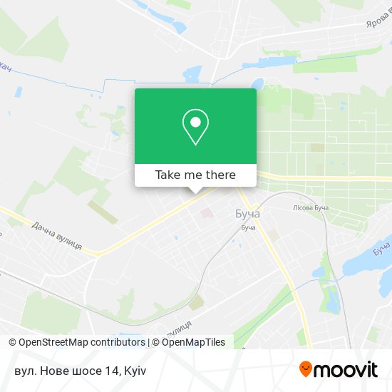Карта вул. Нове шосе 14