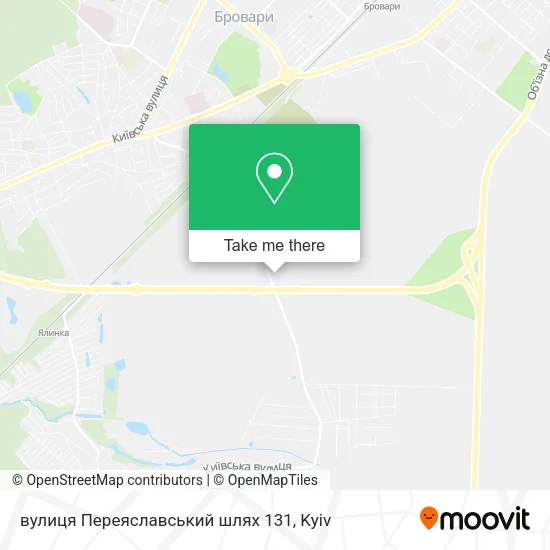 Карта вулиця Переяславський шлях 131