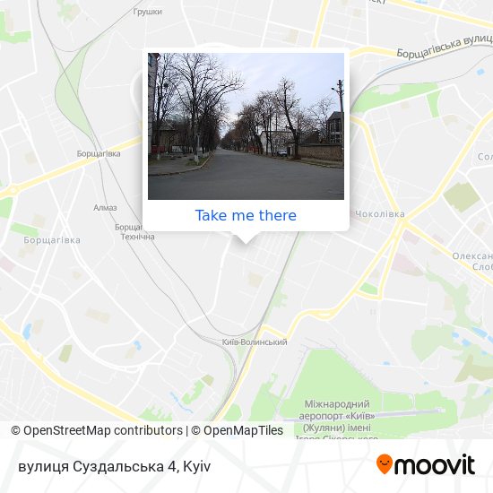 Карта вулиця Суздальська 4