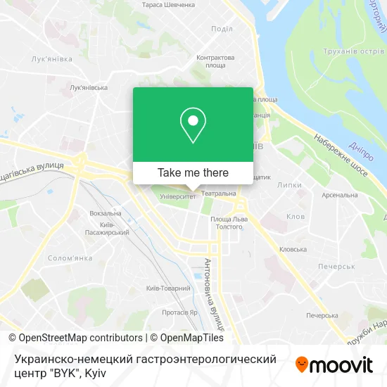 Карта Украинско-немецкий гастроэнтерологический центр "BYK"