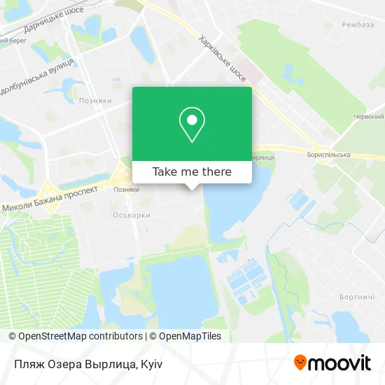 Пляж Озера Вырлица map