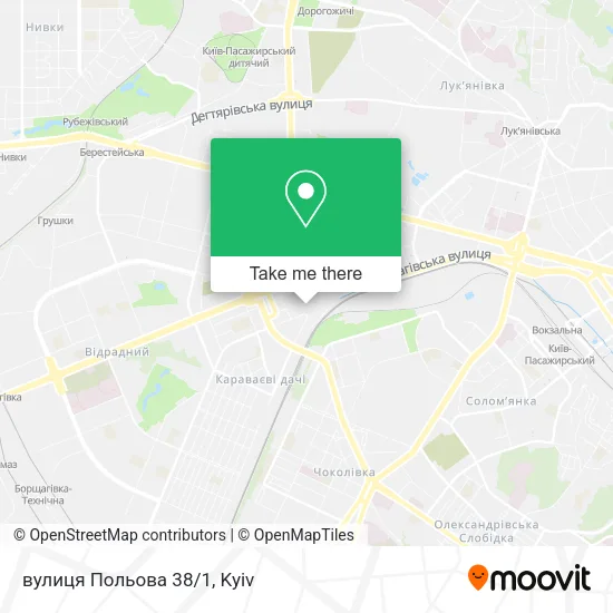 Карта вулиця Польова 38/1