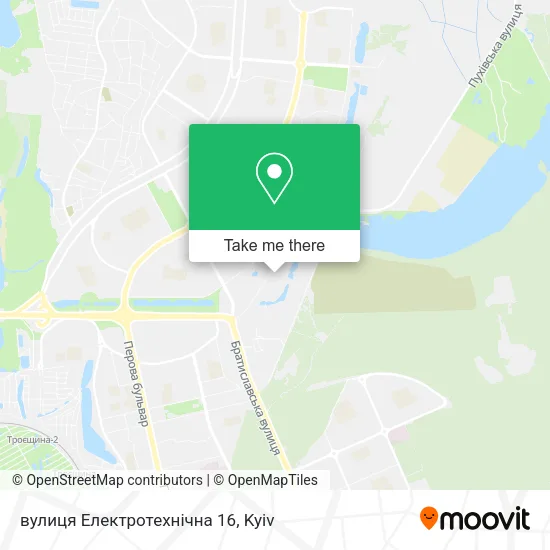 Карта вулиця Електротехнічна 16