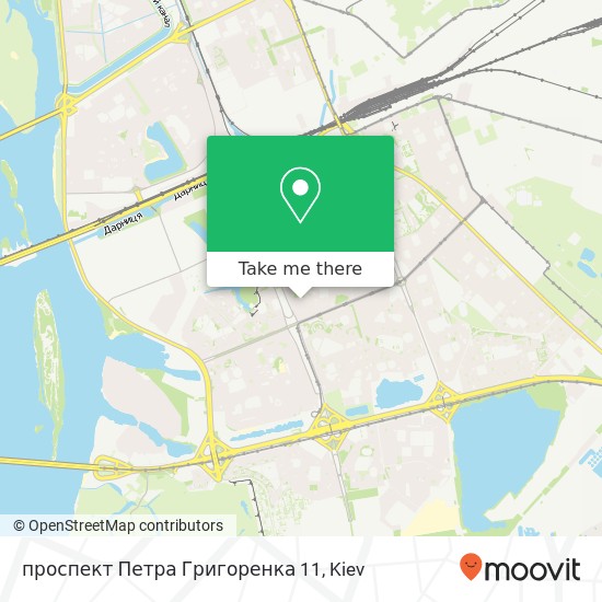 проспект Петра Григоренка 11 map