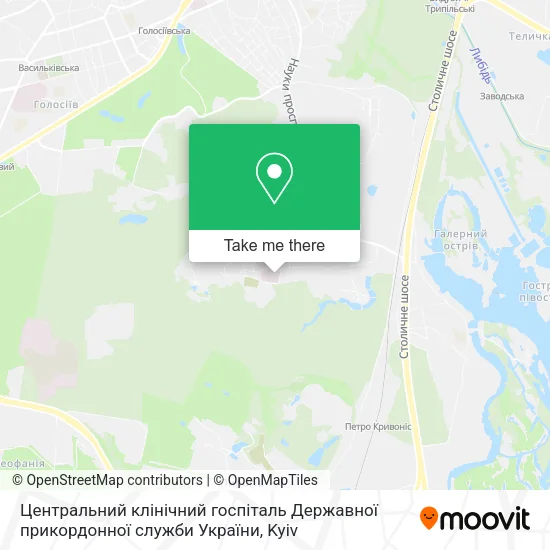 Центральний клінічний госпіталь Державної прикордонної служби України map