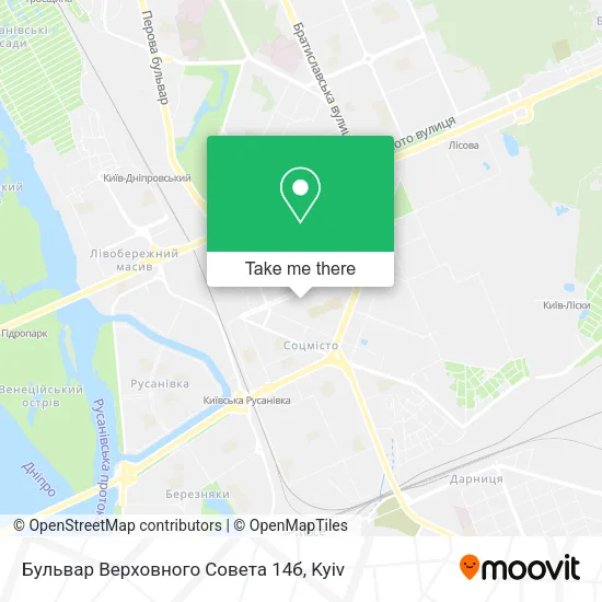 Карта Бульвар Верховного Совета 14б