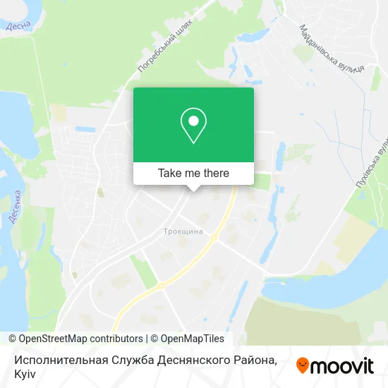 Карта Исполнительная Служба Деснянского Района