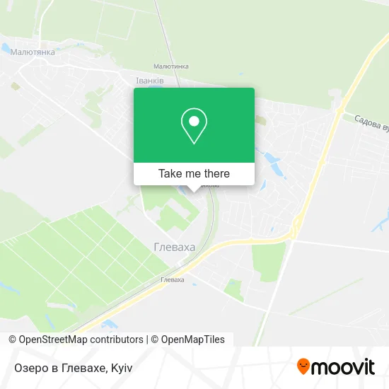 Карта Озеро в Глевахе