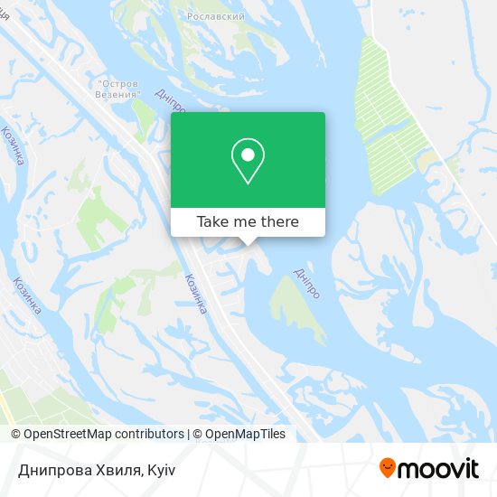 Карта Днипрова Хвиля