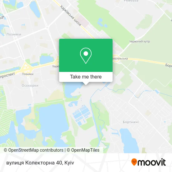 вулиця Колекторна 40 map