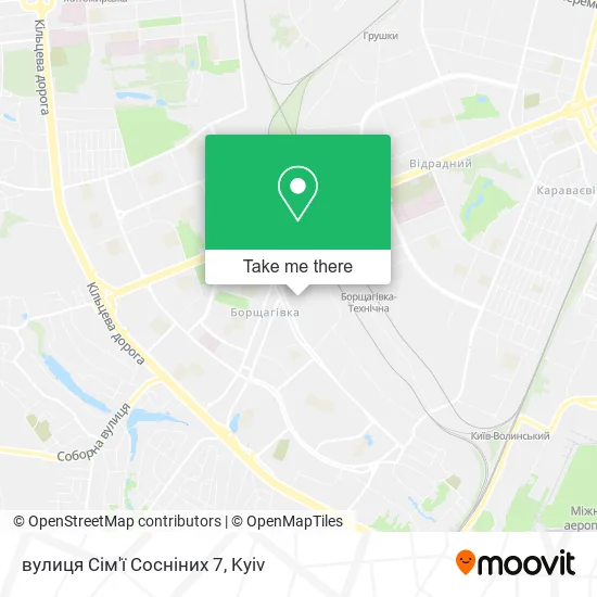 Карта вулиця Сім'ї Сосніних 7