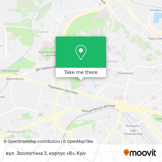 вул. Зоологічна 3, корпус «В» map
