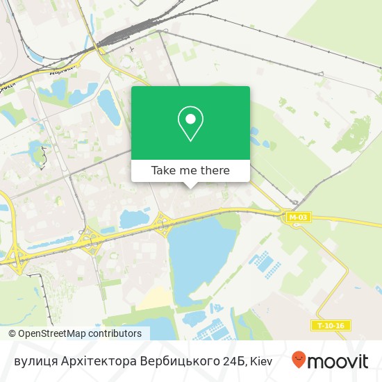 вулиця Архітектора Вербицького 24Б map