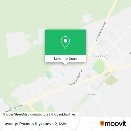 Карта вулиця Романа Шухевича 2