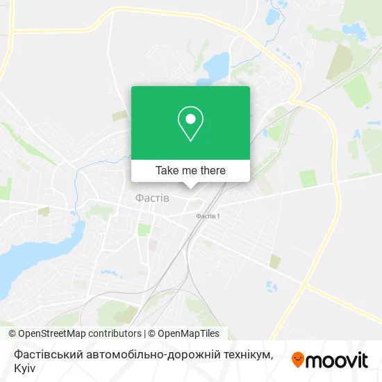 Карта Фастівський автомобільно-дорожній технікум