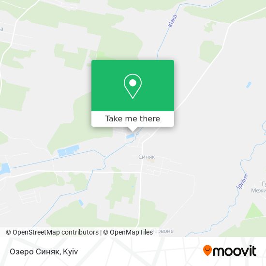 Озеро Синяк map