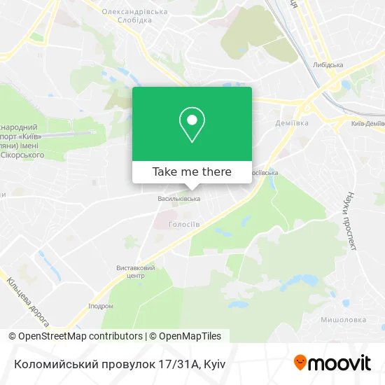Коломийський провулок 17/31А map