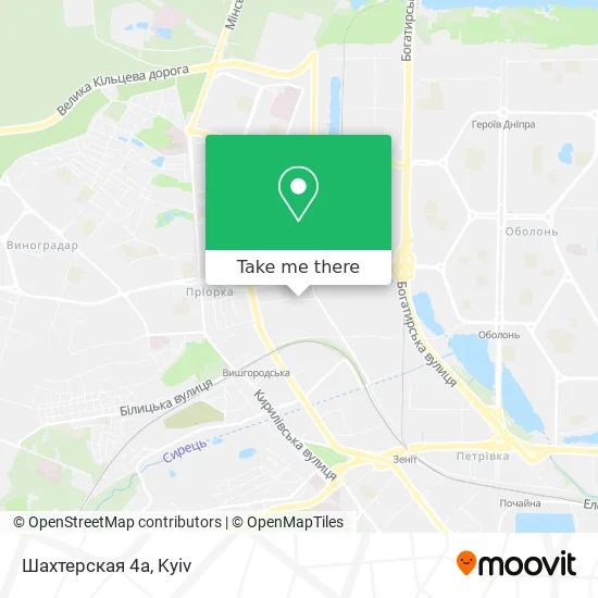 Шахтерская 4а map