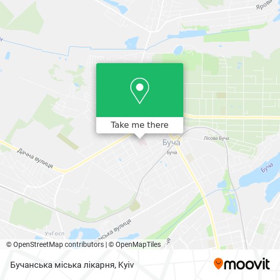 Бучанська міська лікарня map