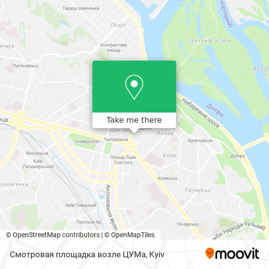 Карта Смотровая площадка возле ЦУМа
