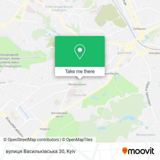 вулиця Васильківська 30 map