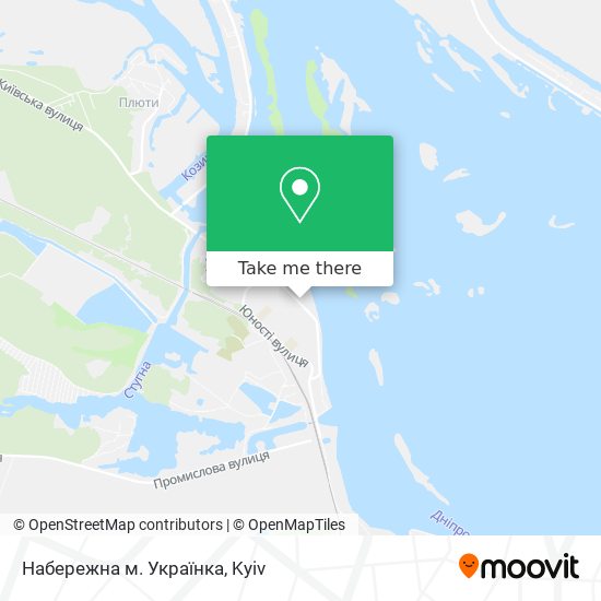 Карта Набережна м. Українка