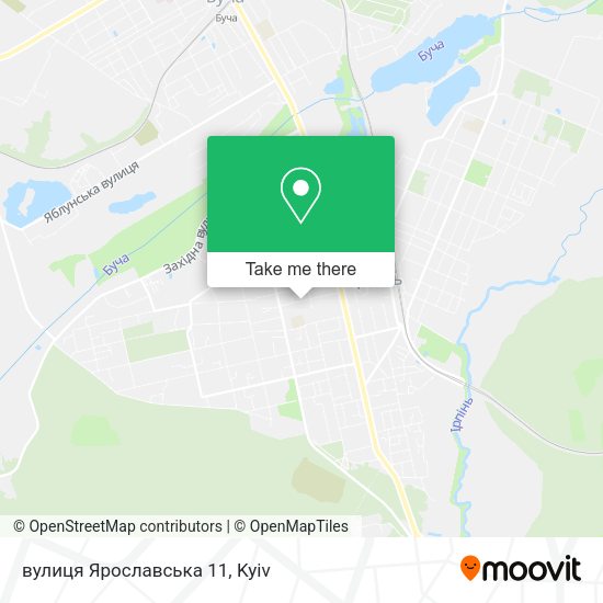 Карта вулиця Ярославська 11