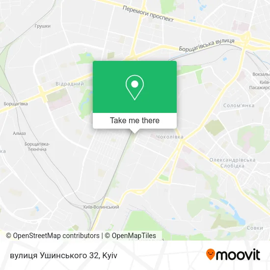 Карта вулиця Ушинського 32