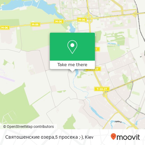 Святошенские озера,5 просека ;-) map