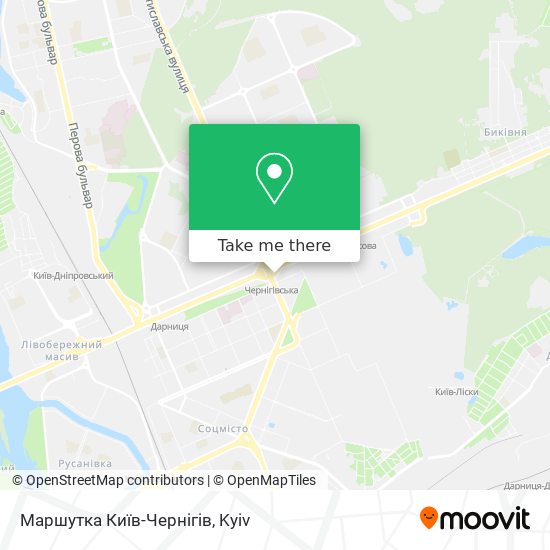 Маршутка Київ-Чернігів map