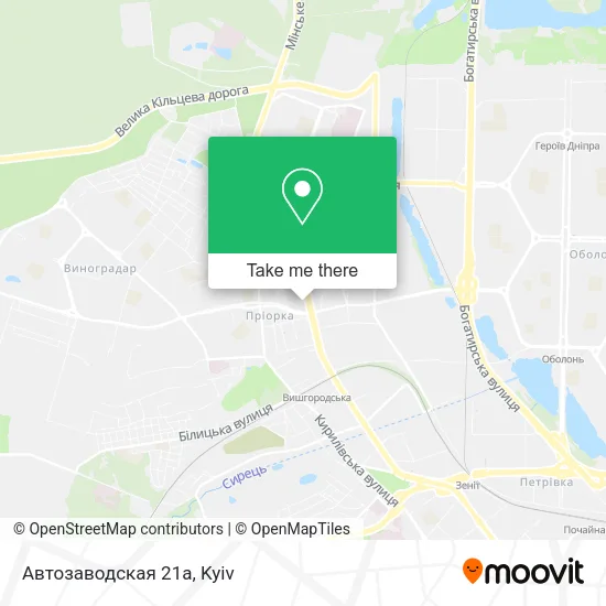 Карта Автозаводская 21а