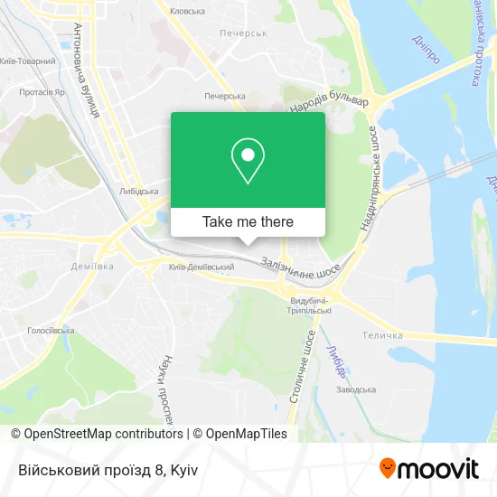Військовий проїзд 8 map