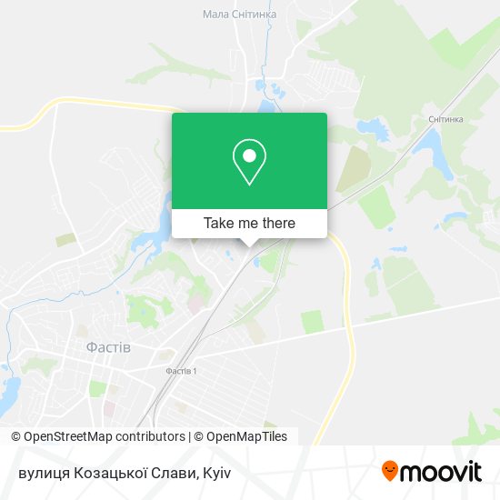 Карта вулиця Козацької Слави