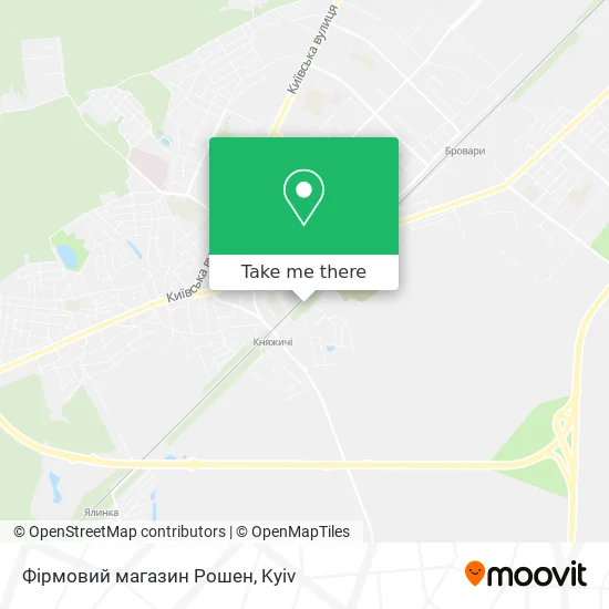 Фірмовий магазин Рошен map