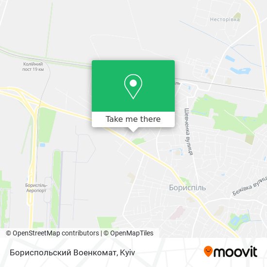 Бориспольский Военкомат map