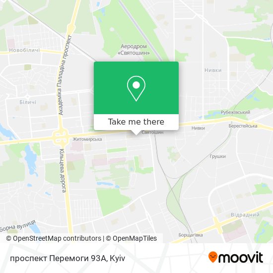 проспект Перемоги 93А map