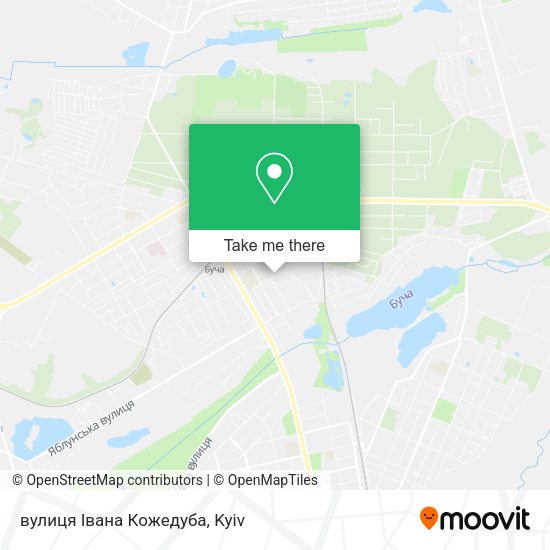 Карта вулиця Івана Кожедуба