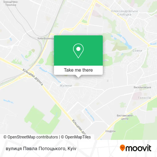 Карта вулиця Павла Потоцького