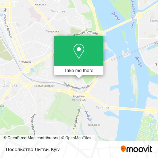 Карта Посольство Литви
