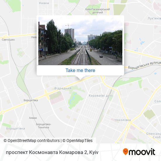 проспект Космонавта Комарова 2 map
