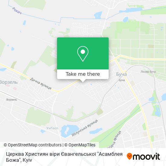 Церква Християн віри Євангельської "Асамблея Божа" map