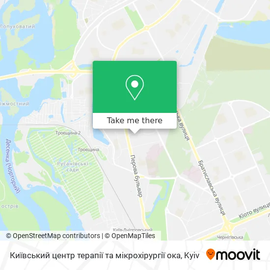 Київський центр терапії та мікрохірургії ока map